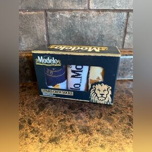 ModelCo Men's Casual Socks - Blue, White, Gold